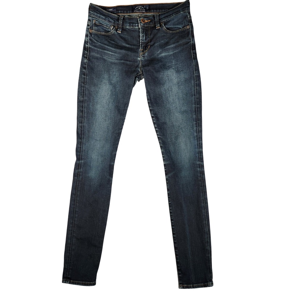 Lucky Brand Jeans Blue Womens 0/25 Brooke Skinny Dark Wash Denim EUC
